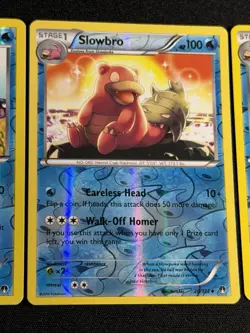 Pokemon Breakpoint Slowpoke 19/122 Slowbro 20/122 Slowing 21/122 Reverse Holo - Image 3