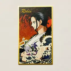 Y1929 Nico Robin Japanese One Piece Shikishi Art Board Hanaefuda Card Ensky - Image 1