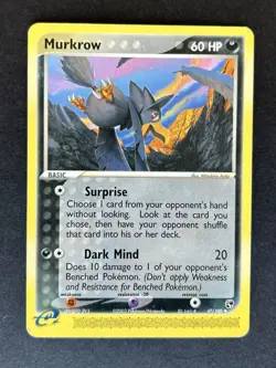 Pokemon TCG Murkrow 47/100 – EX Sandstorm – English – LP - Image 1