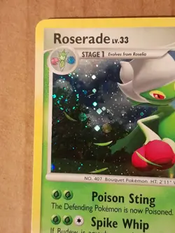 Pokemon Roserade 13/130 Holo Rare w/Swirl LP See Pictures - Image 2