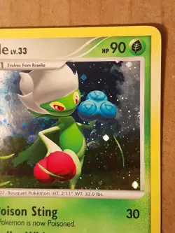 Pokemon Roserade 13/130 Holo Rare w/Swirl LP See Pictures - Image 3