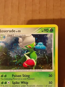 Pokemon Roserade 13/130 Holo Rare w/Swirl LP See Pictures - Image 5