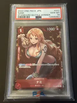 One Piece Card Nami Standard Battle Winner Promo PSA10 Rare Limited - Image 1