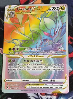 Pokemon TCG - Giratina VSTAR 201/196 - Sword & Shield Lost Origin - NM - Image 1