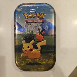 Pokemon TCG Mega EVO Ascended Heroes Pikachu & Tepig Mini Tin Factory Sealed - Image 1