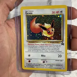 2000 Black Star Promo Pokemon League Holo Eevee #11 NM Vintage Pokemon WOTC TCG - Image 2