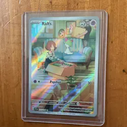 Pokemon TCG Ralts 211/198 Illustration Rare Full Art Holo SV01 English 70HP - Image 1