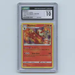 Blaziken 024/189 Holo Rare – Darkness Ablaze (2020) | CGC 10 | Pokemon TCG - Image 1