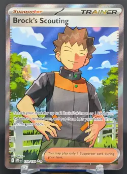 Pokemon Brock's Scouting #179/159 English Journey Together Ultra Rare Full Art - Image 1