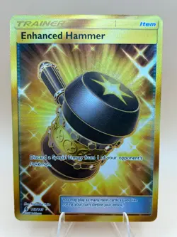 Enhanced Hammer (Secret) 162/145 Holo Secret Rare Guardians Rising Pokemon NM - Image 1