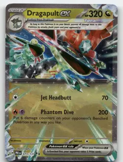 DRAGAPULT EX 073/131 DOUBLE RARE PRISMATIC EVOLUTIONS POKEMON NEAR MINT - Image 2
