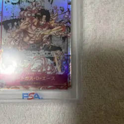 One Piece Card Portgas D Ace SR Super Parallel Comic OP02-013 PSA10 Rare - Image 5