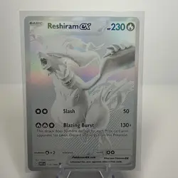 Reshiram EX White Flare 173/086 Card Mint Condition - Image 1