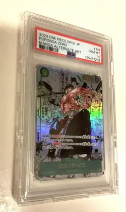 One Piece Card Roronoa Zoro SEC SP Comic Parallel OP06-118 PSA10 Rare - Image 2
