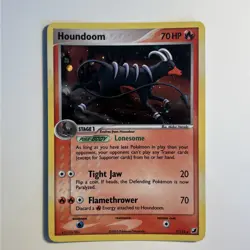 Pokemon TCG Houndoom EX Unseen Forces Holo Card 7/115 Original - Image 1