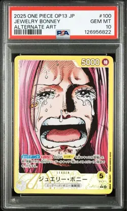 PSA 10 Jewelry Bonney Leader Alternate Art OP13-100 2025 ONE PIECE Card Japanese - Image 1