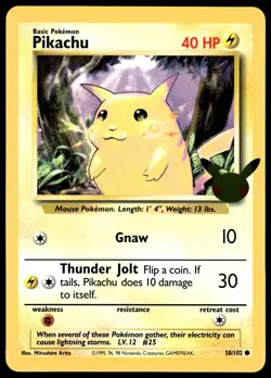 Pikachu 58/102 JUMBO OVERSIZED Celebrations Promo Pokemon Card - Image 1