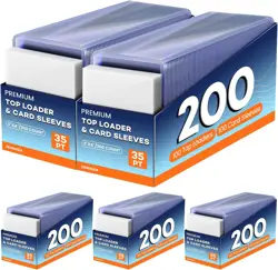 1000 Card Sleeves Top Loaders for 500 Hard + 500 Soft Sleeves, Clear - Image 1