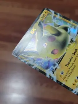 Pikachu EX Pokemon Card Holo Ultra Rare XY174 Black Star Promo - MP - Image 2