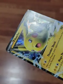 Pikachu EX Pokemon Card Holo Ultra Rare XY174 Black Star Promo - MP - Image 3