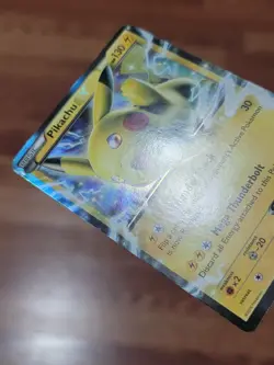 Pikachu EX Pokemon Card Holo Ultra Rare XY174 Black Star Promo - MP - Image 4
