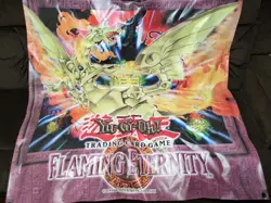 YUGIOH FLAMING ETERNITY OFFICIAL BANNER 4FT BY 4FT YU-GI-OH TRADING CARD - Image 1