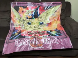YUGIOH FLAMING ETERNITY OFFICIAL BANNER 4FT BY 4FT YU-GI-OH TRADING CARD - Image 2