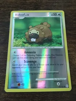 Bidoof 70/130 Diamond & Pearl Base Set Pokemon Reverse Holo MINT - Image 1