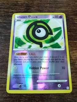 Unown C 67/130 Diamond & Pearl Base Set Pokemon Reverse Holo MINT - Image 1