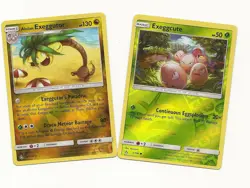 Pokemon Alolan EXEGGUTOR & Alolan EXEGGCUTE -2 Evolution ULTRA PRISM- REV HOLO - Image 1