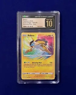 CGC Pristine 10 Raikou #50 Amazing Rare Vivid Voltage 2020 Pokemon PRISTINE - Image 1