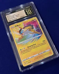 CGC Pristine 10 Raikou #50 Amazing Rare Vivid Voltage 2020 Pokemon PRISTINE - Image 2