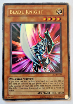 YuGiOh TCG: Blade Knight DB2-EN034 HP-Damaged - Image 1