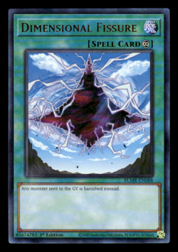 Yugioh Dimensional Fissure BLMR-EN088 Ultra Rare 1st Edition Near Mint - Image 1
