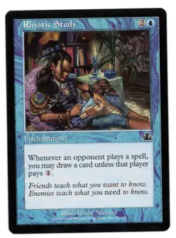 Rhystic Study -- MTG (SP Quality) - Prophecy - See scans!! - Image 1