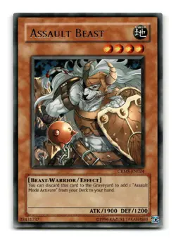 Assault Beast - CRMS-EN024 Rare - YuGiOh-LP - Image 1