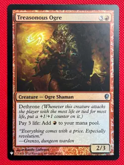MTG Foil 1X Treasonous Ogre X1 Mystery Booster - Conspiracy Magic - NM/MT - Image 1