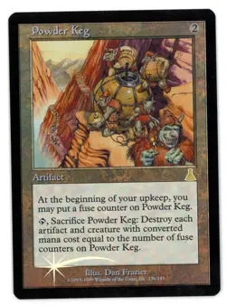 Powder Keg -- MTG (SP+/NM Quality FOIL) - Urza's Destiny - See pics/scans! - Image 1