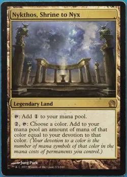 Nykthos, Shrine to Nyx Theros VHP/DAMAGED Rare CARD (518510) ABUGames - Image 1