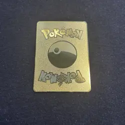 💫Gold Metal Mewtwo Starry Night Pokemon Fan Art Card Collectible/Gift/Display💫 - Image 2