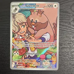 Arven's Greedent 205/182 IR Holo Rare SV: Destined Rivals NM/M Pokemon TCG Card - Image 3