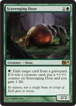 Scavenging Ooze - Medium Play MTG Magic 2014 Core Set - Image 1