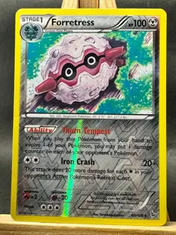 Forretress Rare Reverse Holo Pokemon Trading Card Game XY - Flashfire 60/106 LP - Image 1