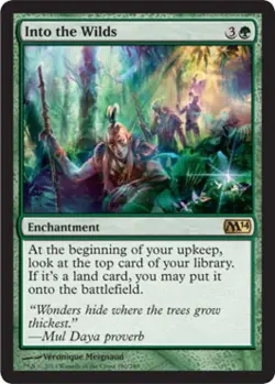 Into the Wilds - Light Play MTG Magic 2014 Core Set - Image 1