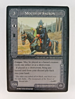 Mouth of Sauron - Middle Earth CCG card (1995 ICE) MECCG Wizards Limited LotR - Image 1