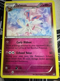 Pokemon Sylveon Rare Exclusive 072/111 Deck Exclusives Stage 1 Card - Image 1