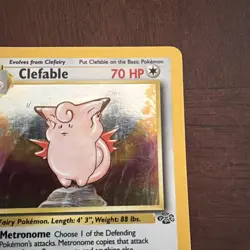 Clefable Jungle Rare Unlimited 17/64 Pokemon Card 70 HP English 1999 - Image 4