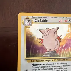 Clefable Jungle Rare Unlimited 17/64 Pokemon Card 70 HP English 1999 - Image 5