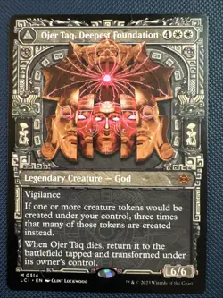 MTG Ojer Taq, Deepest Foundation (Showcase) The Lost Caverns of Ixalan (LCI) NM - Image 1