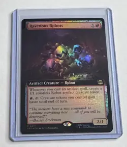 Ravenous Robots #271 Teenage Mutant Ninja Turtles Extended Art Foil MTG NM/M - Image 1